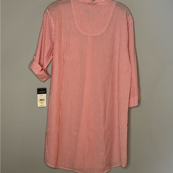 Ralph Lauren women’s red and white stripped logo dress | size medium | NWT - Picture 7 of 7